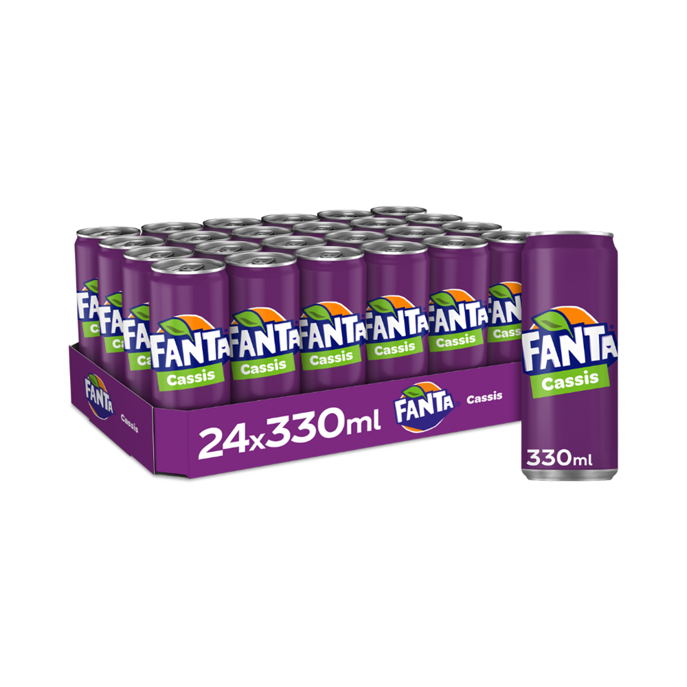 Product Fanta Cassis Soft Drinks Sleek Can Deposit NL Logo 33cl Image