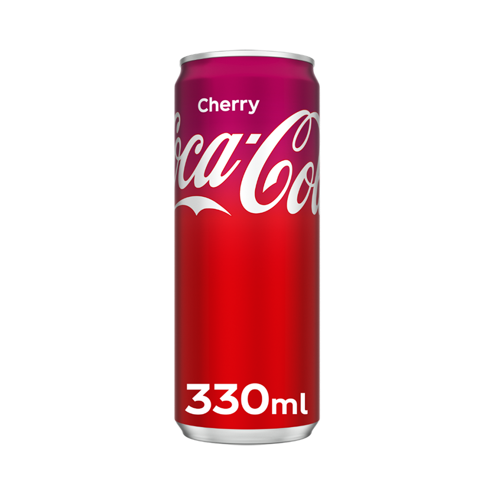 Product Coca Cola Cherry Soft Drinks Sleek Can Deposit NL Logo 33cl Image
