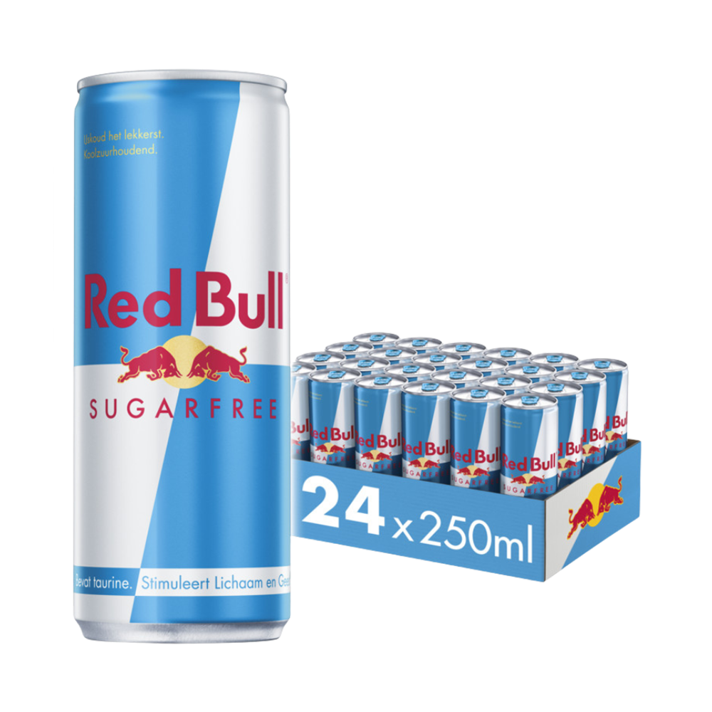 Red Bull Energy Drink Sugarfree Deposit NL Logo 25cl
