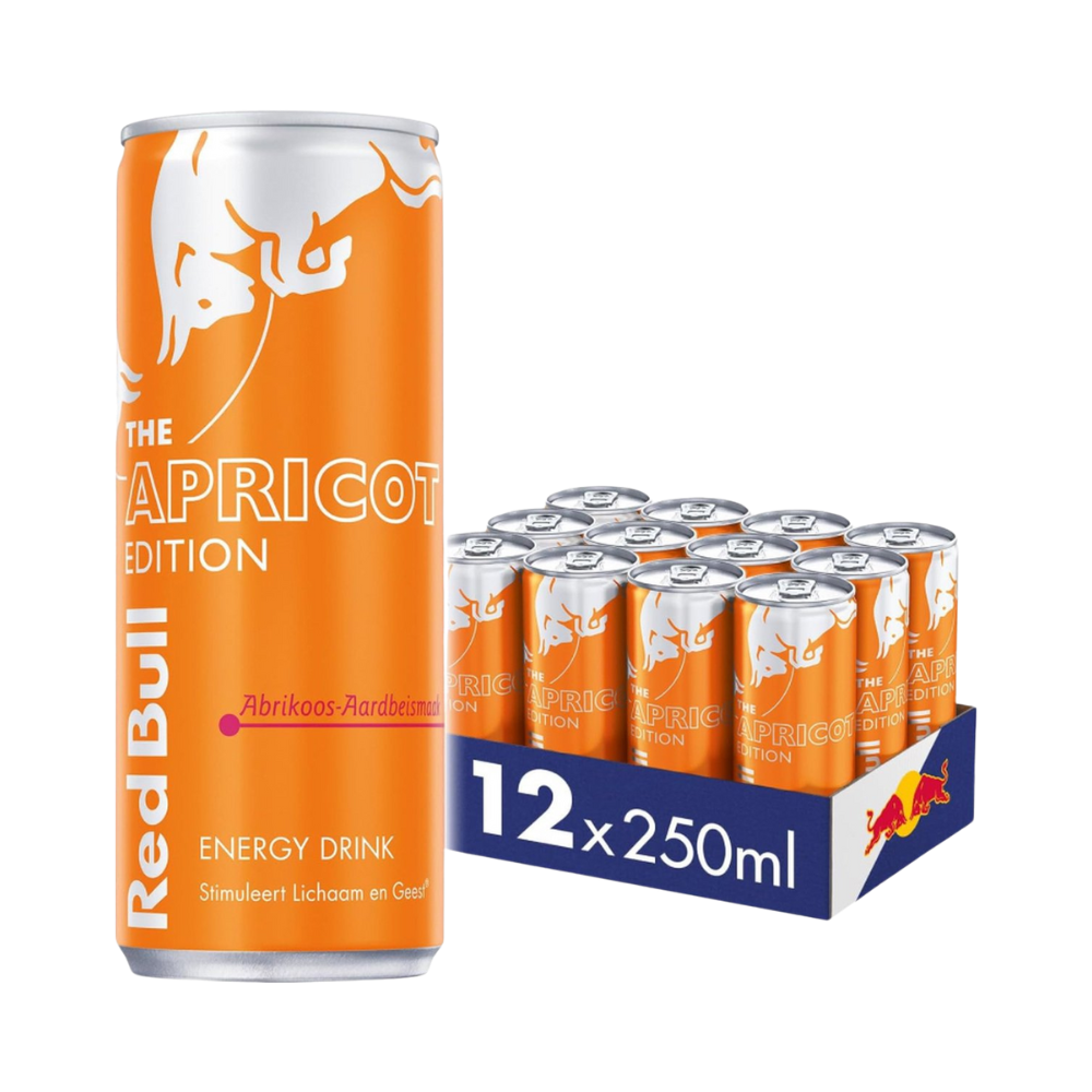 Red Bull Energy Drink The Apricot Edition Apricot - Strawberry Flavour Deposit NL Logo