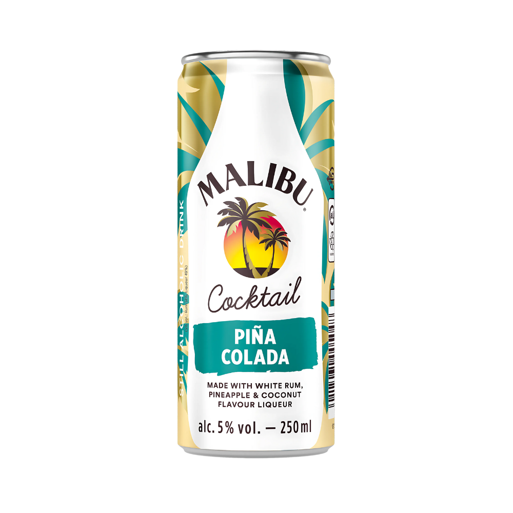 Product Malibu Premix Pina Colada Cocktail Slimcan Deposit NL Logo Image