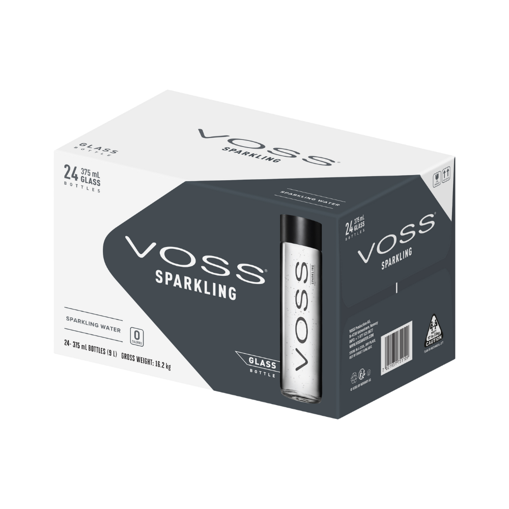 Product Mineral Water Voss Sparkling Glass 375ml Image