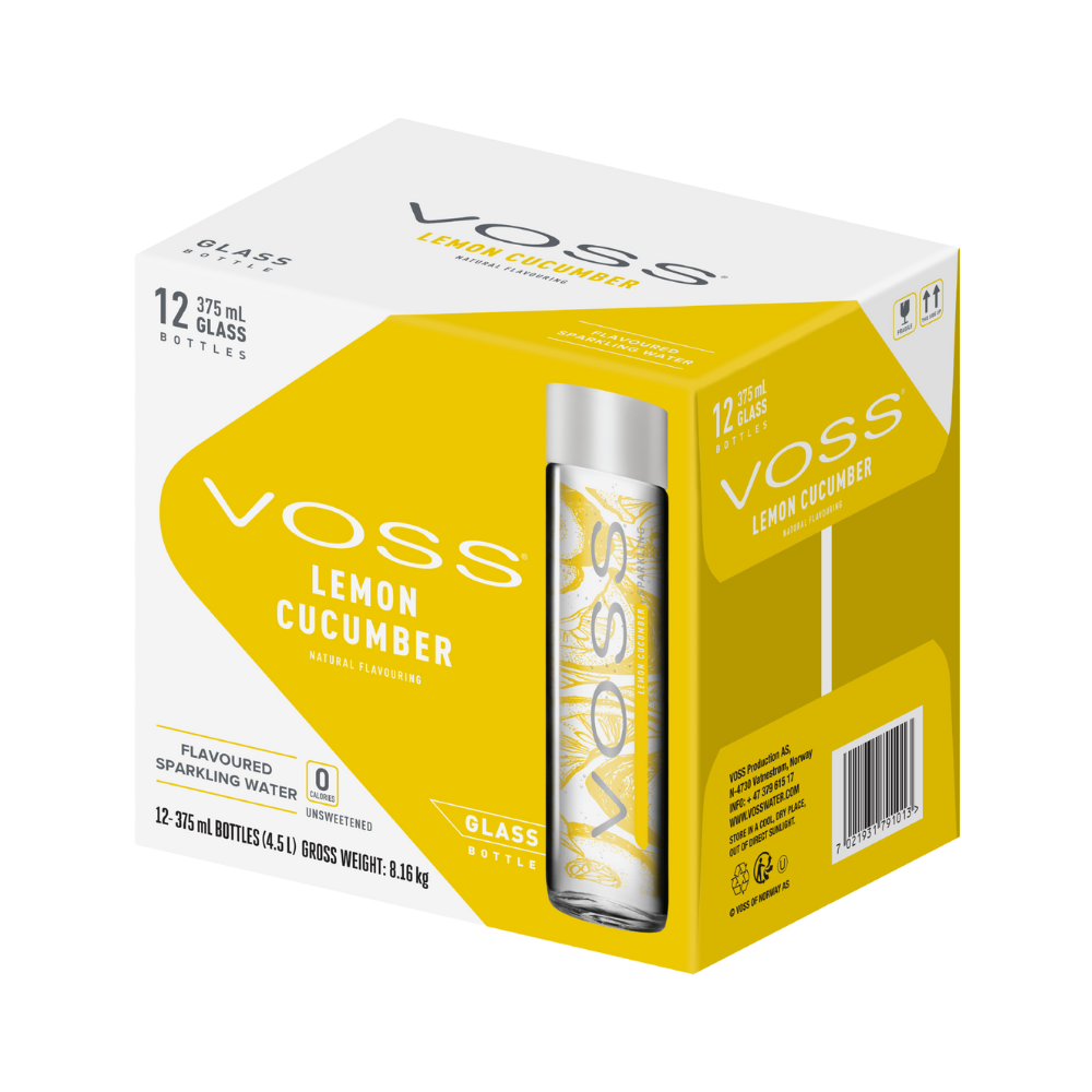 Mineral Water Voss Lemon Cucumber 375ml