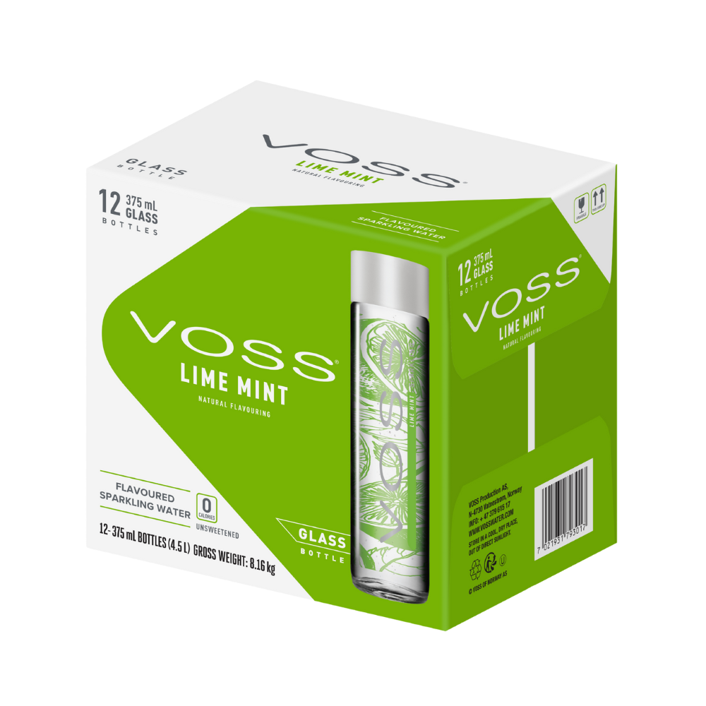 Mineral Water Voss Lime Mint 375ml