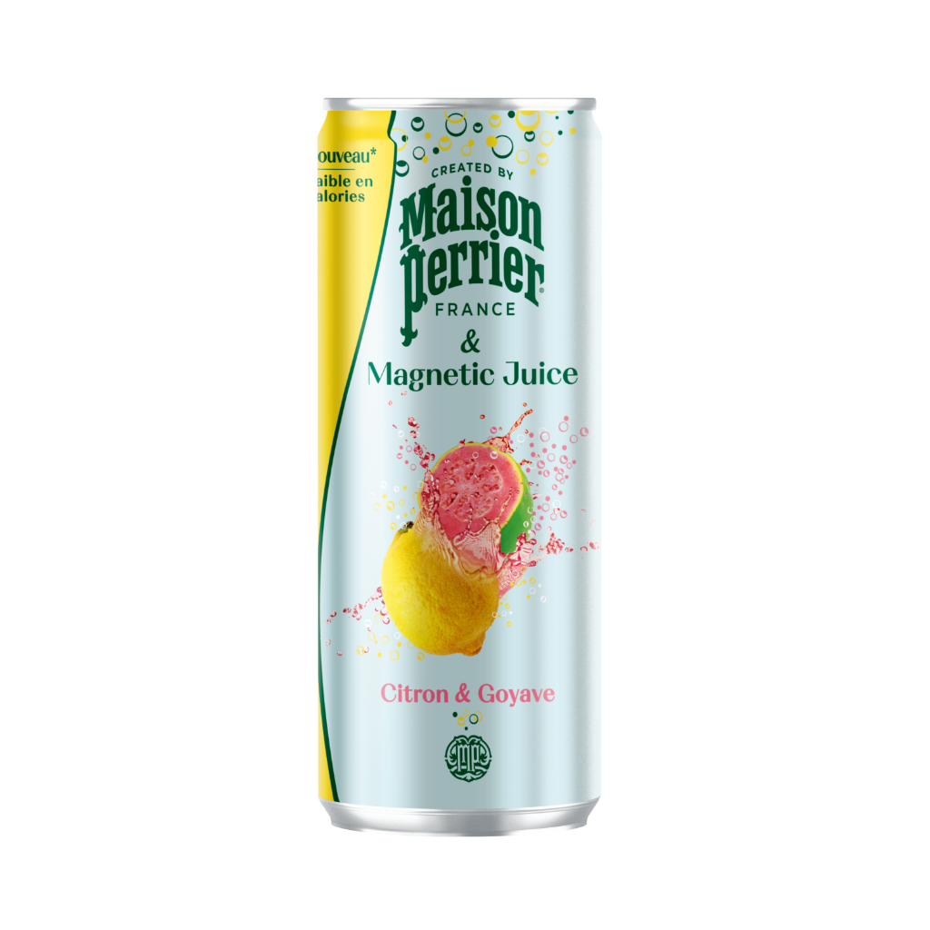 Maison Perrier Sparkling Water with Fruit Juices Magnetic Juice Lemon & Guava