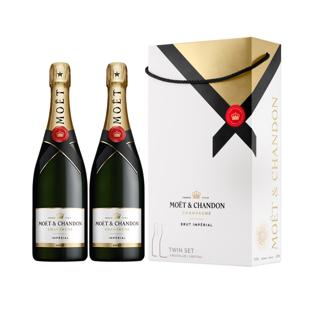 Product Moet & Chandon Champagne Imperial Brut 2x0.75 Liter + GB Image