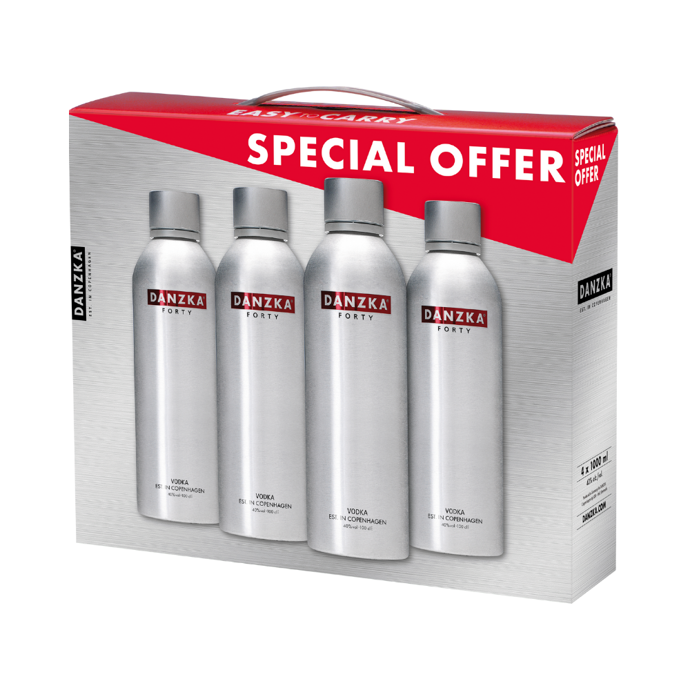 Danzka Vodka Red 4x1 Liter