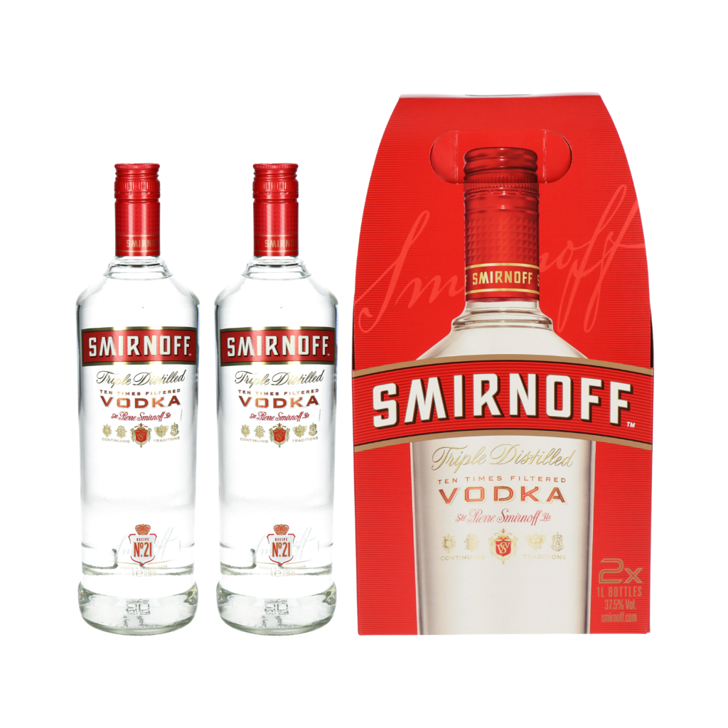 Smirnoff Red Vodka 2x 1L