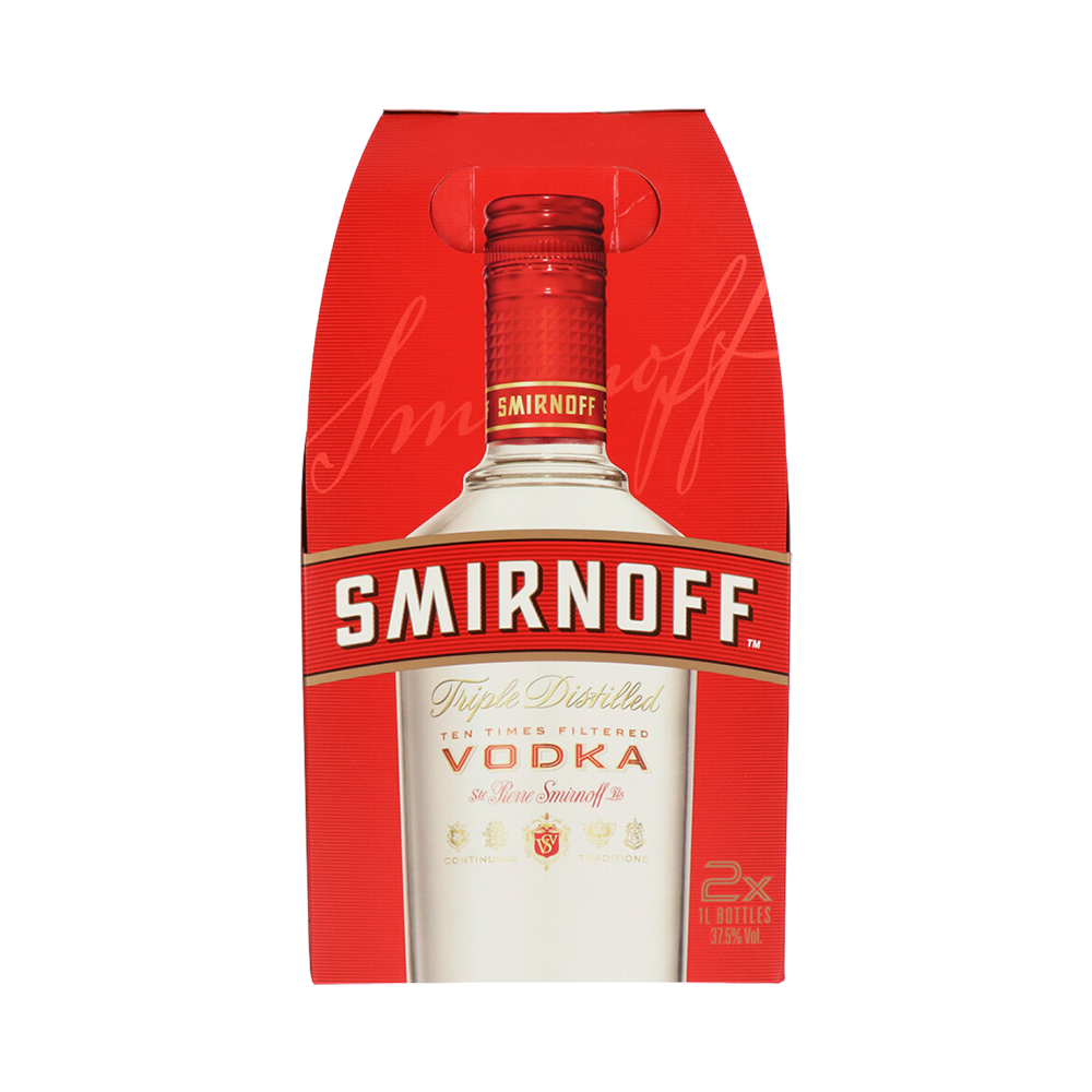 Smirnoff Red Vodka 2x 1L