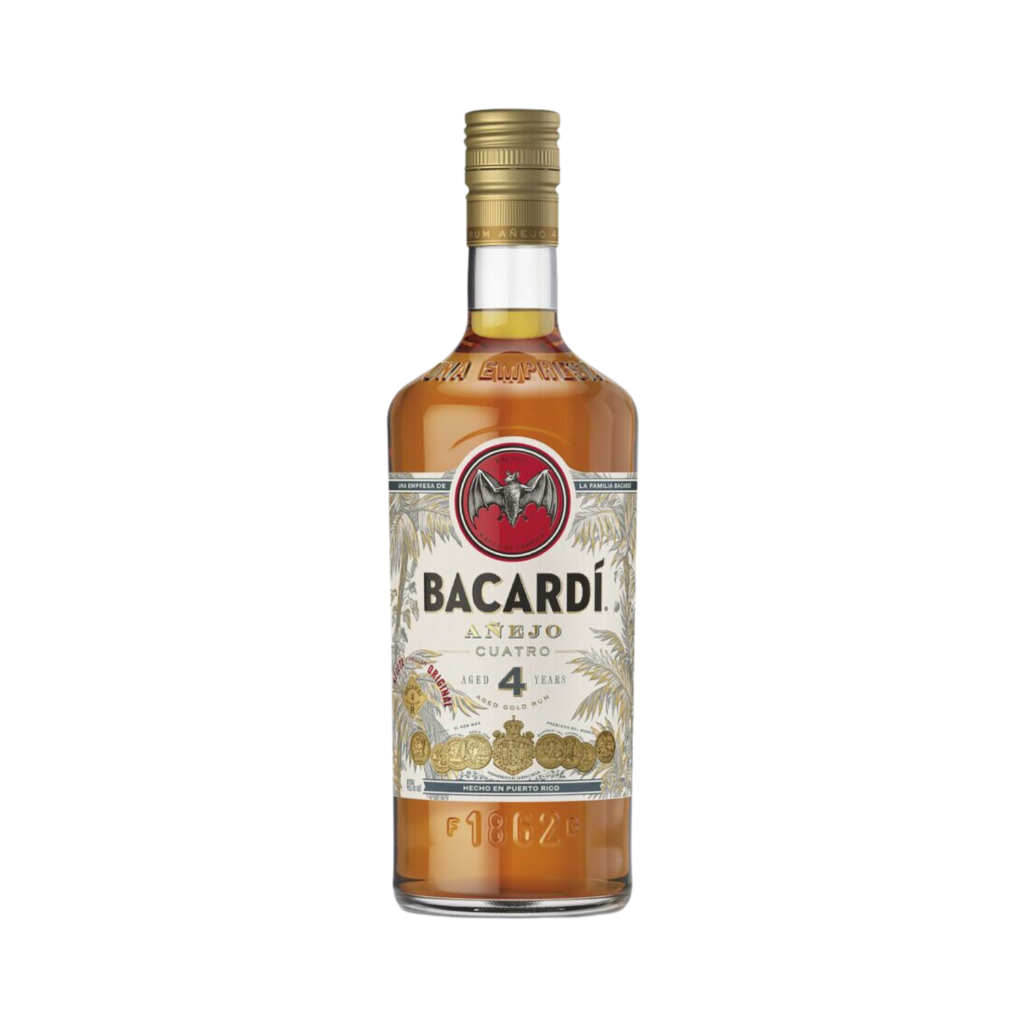Product Bacardi Anejo Rum Cuatro Aged 4 Years 1L Image