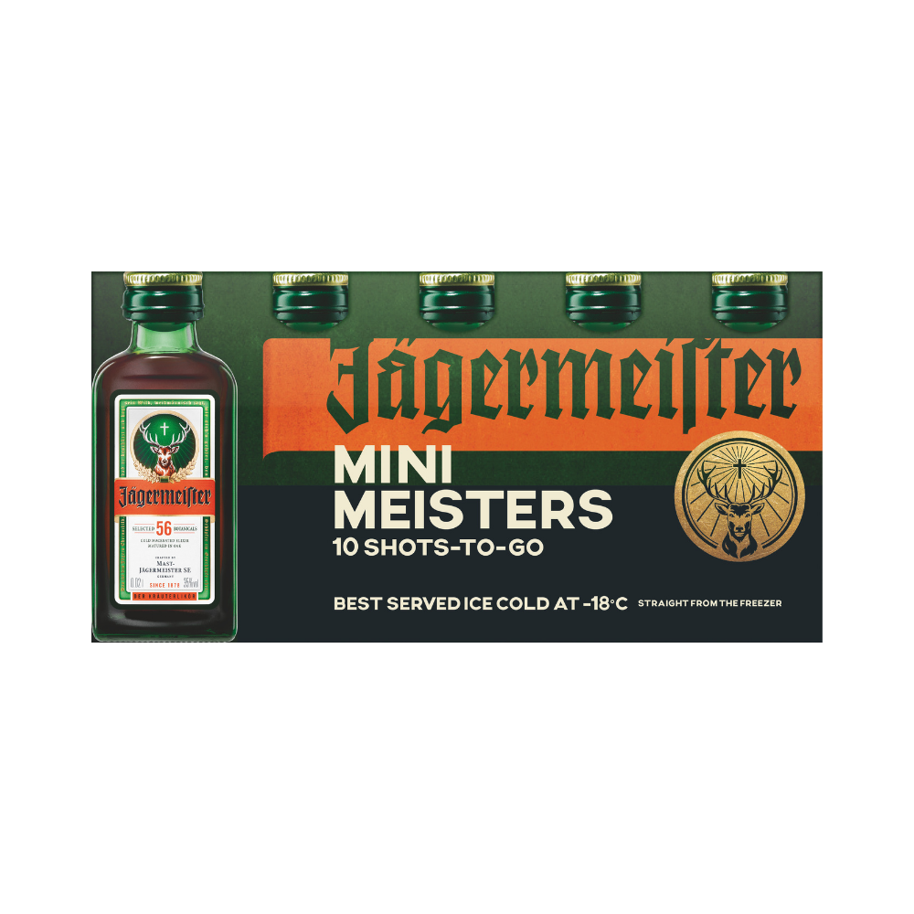 Jagermeister Liqueur Mini Meisters 10x 2cl