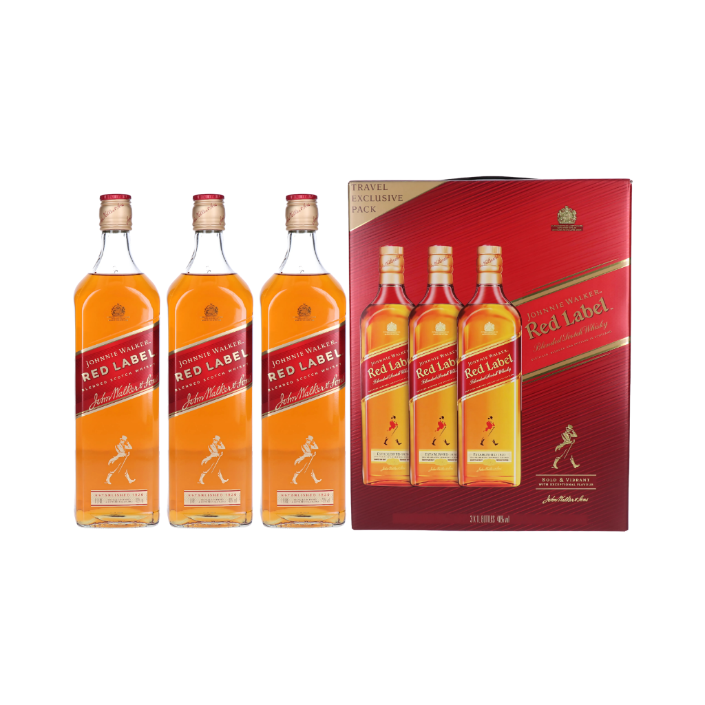 Johnnie Walker Red Label Whisky Travel Exclusive Pack 3L