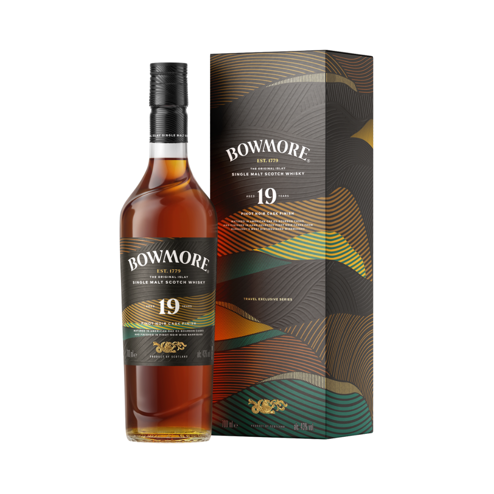 Product Bowmore Whisky Pinot Noir Cask Finish 19 Years + GB Image