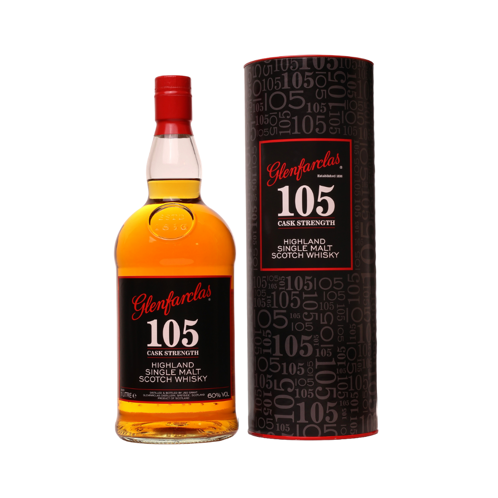 Product Glenfarclas Whisky 105 Cask Strength in Tube Image