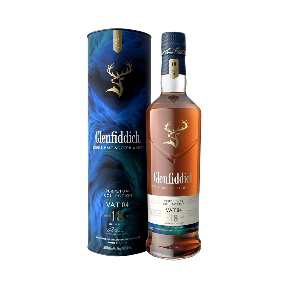 Product Glenfiddich Whisky Perpetual Collection Vat 04 Aged 18 Years in Tube 70cl Image