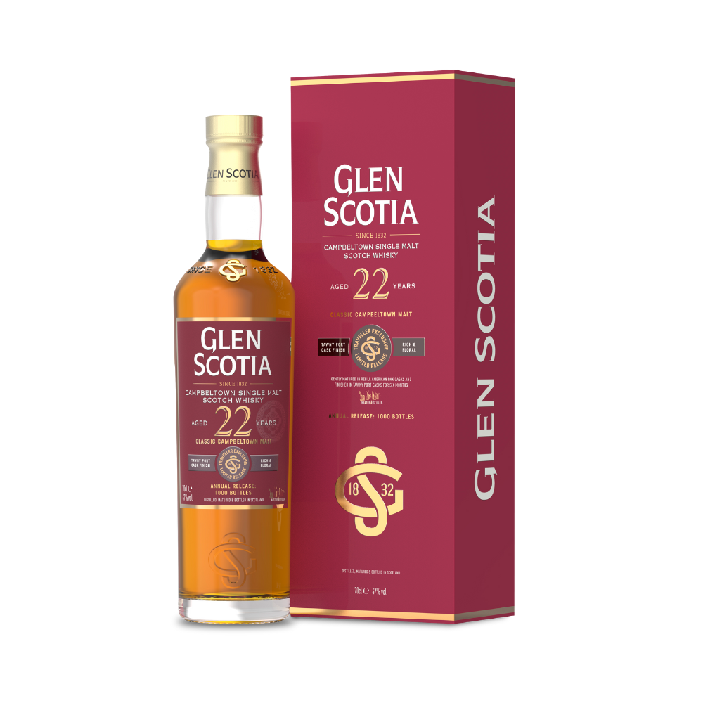 Glen Scotia Whisky Aged 22 Years + GB