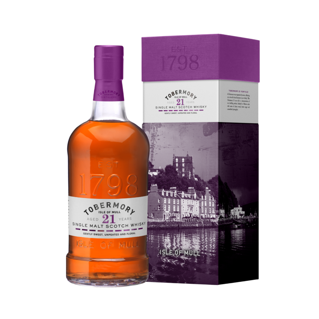 Product Tobermory Whisky Aged 21 Years + GB Image