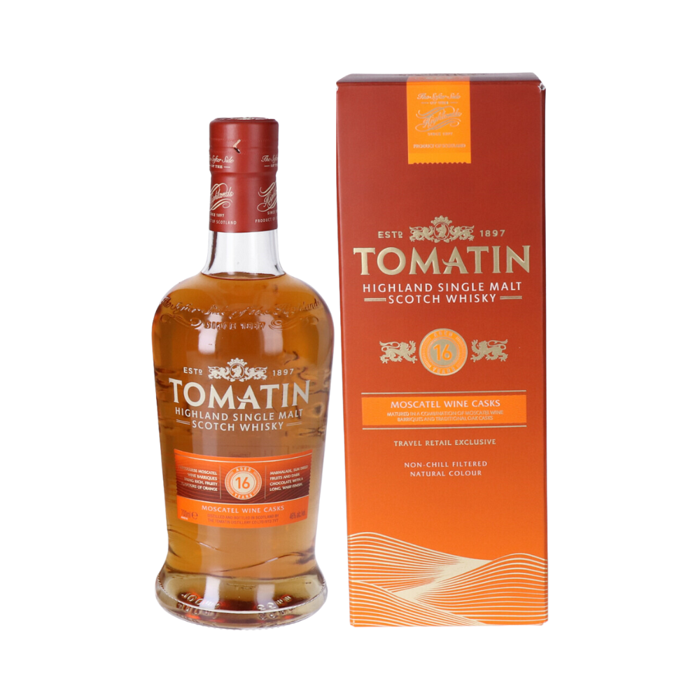Whisky Tomatin Moscatel Wine Finish Travel Retail Aged 16 Years 70cl