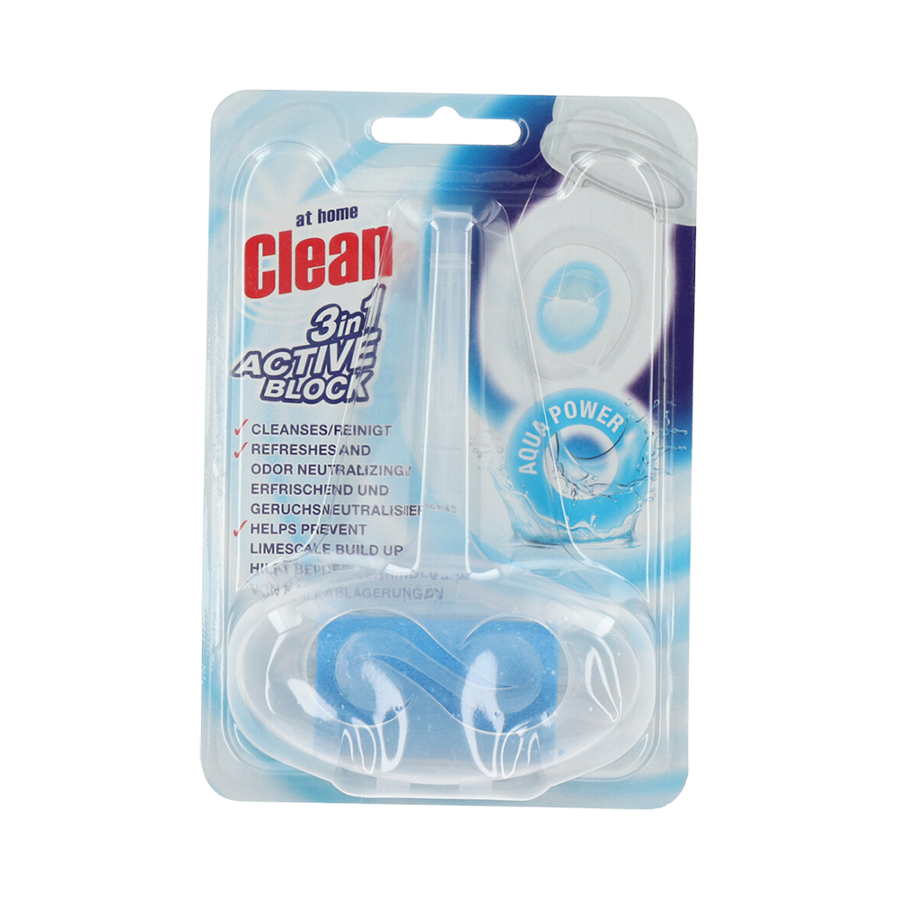Product Toilet Blocks At Home Clean 3x Active Aqua Power 40g Image