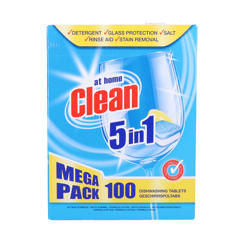 Product Dish Washing Machine Tablets At Home Clean 5in1 100pc Image