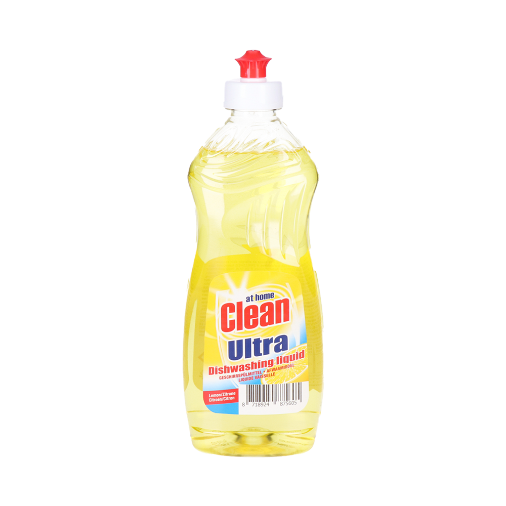Product Dishwashing Liquid At Home Clean Ultra Lemon 500ml Image
