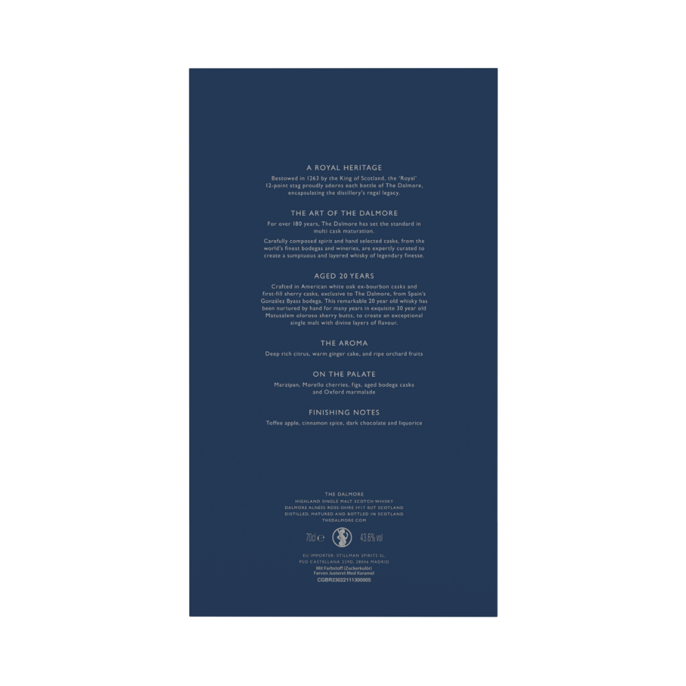 The Dalmore Whisky Aged 20 Years 2024 Edition 70cl